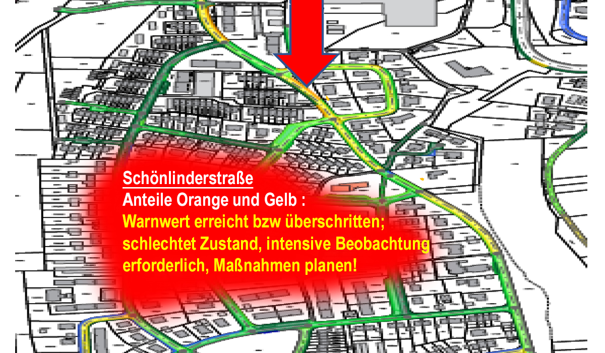 Straßenzustand Schönlinderstraße